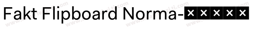 Fakt Flipboard Norma字体转换